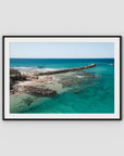 Brunswick Breakwater - Fine Art Print - Traditional Frame - Black - Landscape