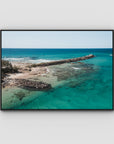 Brunswick Breakwater - Fine Art Print - Float Frame Canvas - Black - Landscape