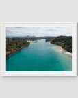 River Calm – Brunswick Heads - Fine Art Print - Traditional Frame - White - Landscape