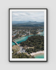 Brunswick From Above - Fine Art Print - Traditional Frame - Black - Portrait