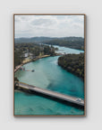 Brunswick Crossing - Fine Art Print - Float Frame Canvas - Raw Oak - Portrait