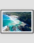 Whites Beach - Byron Bay - Art Print - Traditional Frame - Black - Landscape