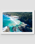 Whites Beach - Byron Bay - Art Print - Traditional Frame - White - Landscape