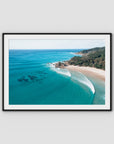 The Pass iiii - Byron Bay - Art Print - Traditional Frame - Black - Landscape