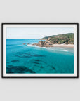 The Pass Surfer's Perspective - Byron Bay - Art Print - Traditional Frame - Black - Landscape