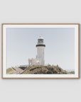 Byron Bay Lighthouse - Art Print - Traditional Frame - Raw Oak - Landscape