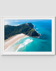 Cape Byron - Byron Bay - Art Print - Traditional Frame - White - Landscape