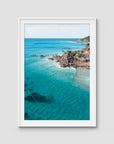 The Pass iii - Byron Bay - Art Print - Traditional Frame - White - Portrait