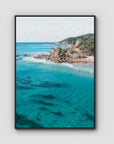 The Pass Surfer's Perspective - Byron Bay - Art Print - Float Frame Canvas - Black - Portrait