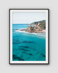 The Pass Surfer's Perspective - Byron Bay - Art Print - Traditional Frame - Black - Portrait