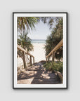 Wategos Stairs - Byron Bay - Art Print - Traditional Frame - Black - Portrait