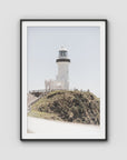 Byron Bay Lighthouse - Art Print - Traditional Frame - Black - Portrait