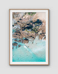 The Pass Lines ii - Byron Bay - Art Print - Traditional Frame - Raw Oak - Portrait