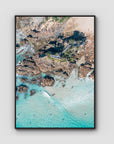 The Pass Lines ii - Byron Bay - Art Print - Float Frame Canvas - Black - Portrait