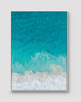 Tallows Blues - Byron Bay - Art Print - Float Frame Canvas - White - Portrait