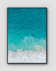 Tallows Blues - Byron Bay - Art Print - Float Frame Canvas - Black - Portrait