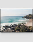 Cabarita Headland Drift - Fine Art Print - Float Frame Canvas - White - Landscape