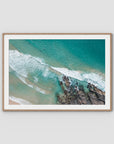 Tidal Run - Cabarita - Fine Art Print - Traditional Frame - Raw Oak - Landscape