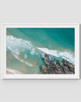 Tidal Run - Cabarita - Fine Art Print - Traditional Frame - White - Landscape