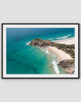 Sea Glass Tides - Cabarita - Fine Art Print - Traditional Frame - Black - Landscape