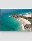 Sea Glass Tides - Cabarita - Fine Art Print - Float Frame Canvas - White - Landscape