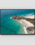 Sea Glass Tides - Cabarita - Fine Art Print - Float Frame Canvas - Black - Landscape