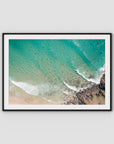 Cabarita Top Down - Fine Art Print - Traditional Frame - Black - Landscape