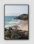 Cabarita Headland Drift - Fine Art Print - Float Frame Canvas - Black - Portrait
