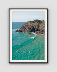 Cabarita Longboarder - Fine Art Print - Traditional Frame - Black - Portrait