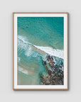 Tidal Run - Cabarita - Fine Art Print - Traditional Frame - Raw Oak - Portrait