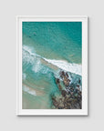 Tidal Run - Cabarita - Fine Art Print - Traditional Frame - White - Portrait