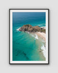 Sea Glass Tides - Cabarita - Fine Art Print - Traditional Frame - Black - Portrait