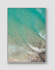 Cabarita Top Down - Fine Art Print - Float Frame Canvas - White - Portrait