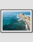 Crescent Head Swell Lines iii - Art Print - Traditional Frame - Black - Landscape