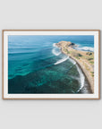 Crescent Head Swell Lines iii - Art Print - Traditional Frame - Raw Oak - Landscape