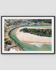 Crescent Head Creek Bridge - Art Print - Traditional Frame - Black - Landscape