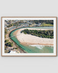 Crescent Head Creek Bridge - Art Print - Traditional Frame - Raw Oak - Landscape