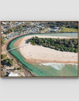 Crescent Head Creek Bridge - Art Print - Float Frame Canvas - Raw Oak - Landscape