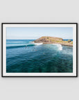 Crescent Head Waves ii - Art Print - Traditional Frame - Black - Landscape