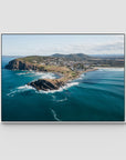 Crescent Head Headland ii - Art Print - Float Frame Canvas - White - Landscape