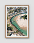 Crescent Head Creek Bridge - Art Print - Traditional Frame - Raw Oak - Portrait
