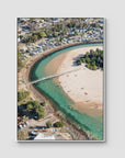 Crescent Head Creek Bridge - Art Print - Float Frame Canvas - White - Portrait