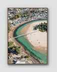 Crescent Head Creek Bridge - Art Print - Float Frame Canvas - Raw Oak - Portrait