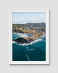 Crescent Head Headland ii - Art Print - Traditional Frame - White - Portrait