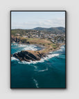 Crescent Head Headland ii - Art Print - Float Frame Canvas - Black - Portrait
