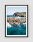 Crescent Head Point - Art Print - Traditional Frame - Black - Portrait