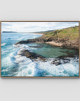 Champagne Pools ii - Fraser Island - Art Print - Float Frame Canvas - Raw Oak - Landscape