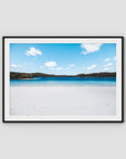 Lake McKenzie Beach - Fraser Island - Art Print - Traditional Frame - Black - Landscape