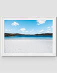 Lake McKenzie Beach - Fraser Island - Art Print - Traditional Frame - White - Landscape