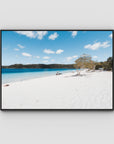 Lake McKenzie Beach ii - Fraser Island - Art Print - Float Frame Canvas - Black - Landscape